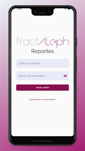 Android application Reportes screenshort