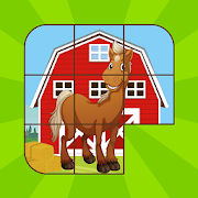 Kids Horses Slide Puzzle