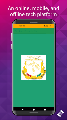 Android application Guinea Learning Passport screenshort