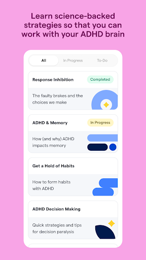 Screenshot of Shimmer: ADHD Coaching