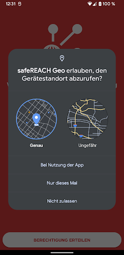safeREACH Geo Screen 2