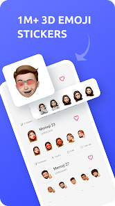 Screenshot 1 3D Emojis Stickers - WASticker android