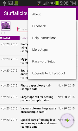 Stuffalicious Find My Stuff