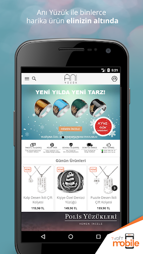Android application Anı Yüzük screenshort