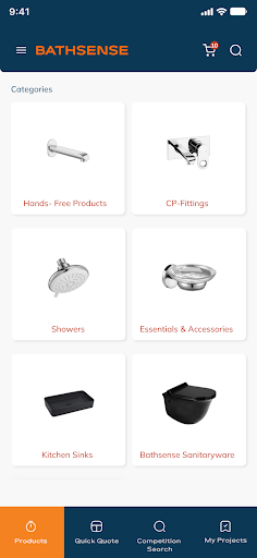 Android application Bathsense screenshort