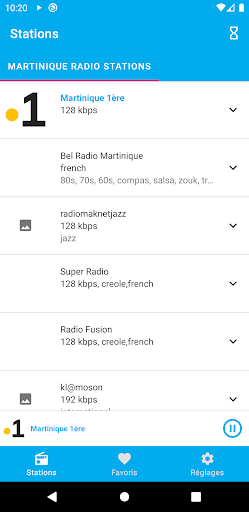 Android application Martinique Radio Stations - FM screenshort