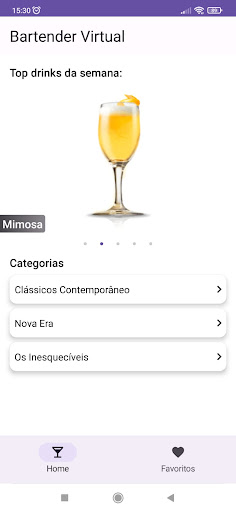 Android application Bartender Virtual - Cocktails screenshort