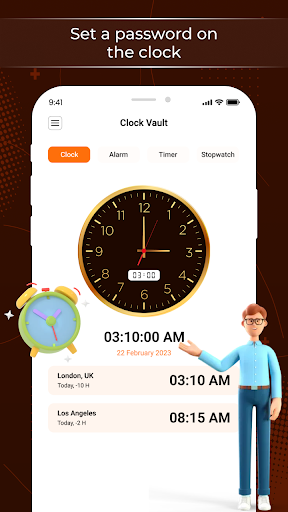 Android application Private Photos Clock Lock screenshort