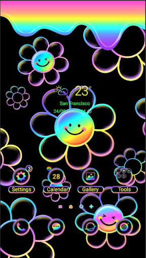 Android application Color Smile Flower - Wallpaper screenshort