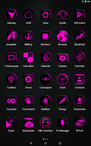 Flat Black and Pink Icon Pack ✨Free✨