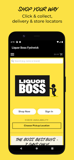 Android application Liquor Boss screenshort