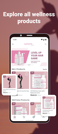 Android application Saturn - Wellness tracking app screenshort