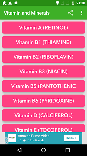 Vitamin and Minerals  Guide
