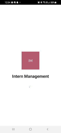 Android application Intern Management screenshort