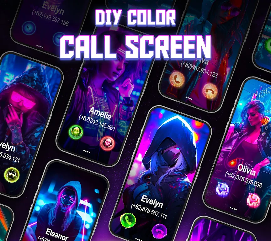 Color Call Themes: Call Screen MOD APK 02