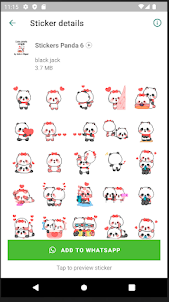 Stickers de Panda