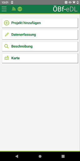 Android application ÖBf eDL screenshort