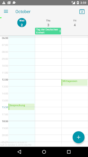 Yaca: Yet another calendar app Screen 2