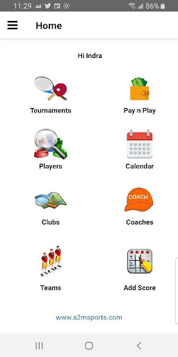 Android application A2M Sports screenshort
