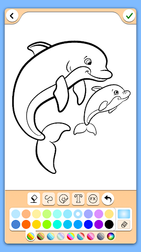 Dolphins coloring pages  screenshots 11