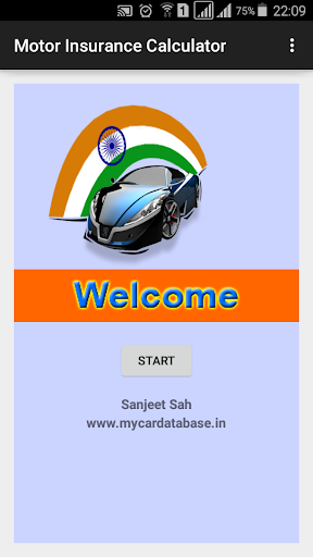 Android application Motor Insurance Calculator screenshort