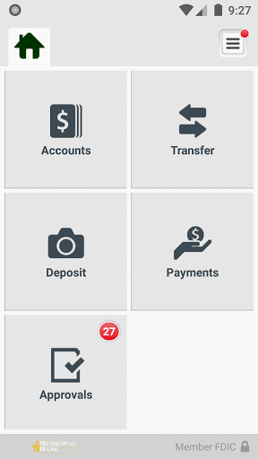 Municipal Bank Business Mobile Screen 3