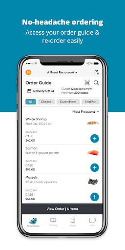 Android application Sea Breeze Food Service screenshort