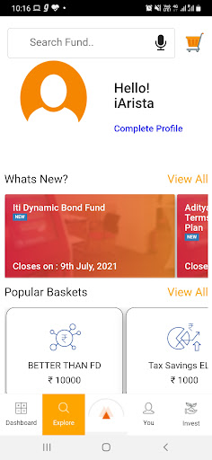 Android application IArista screenshort