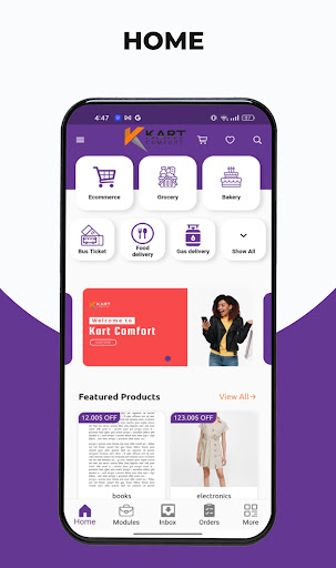 Android application Kart Comfort screenshort