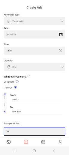 Android application Picker Up screenshort