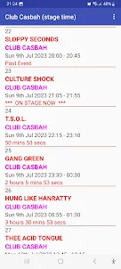 Rebellion '23 Stage Times