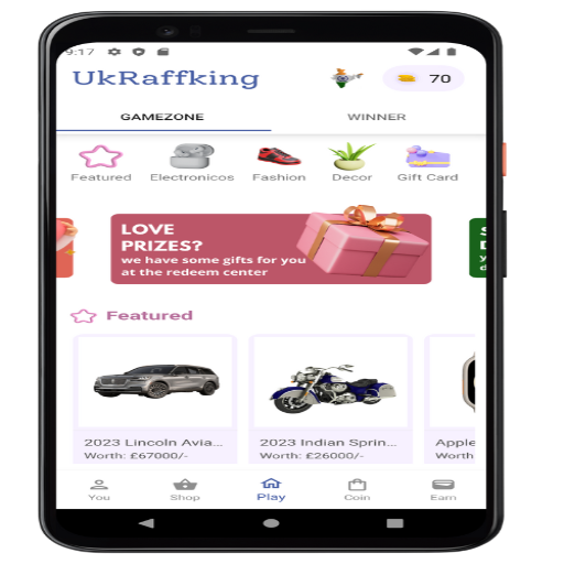 UkRaffKing Lottery System App logo