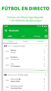Vista previa de la aplicación