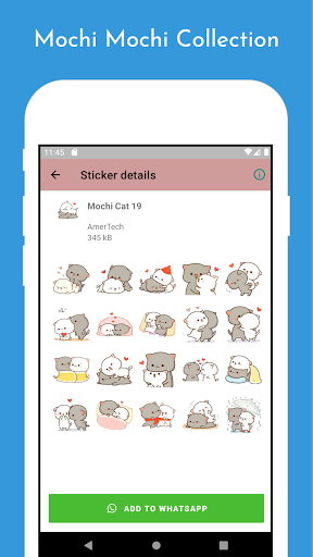 Cute Animation Stickers Mochi Mochi for Whatsapp
