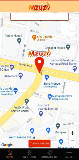 Mzuzi Postcode Screen 2