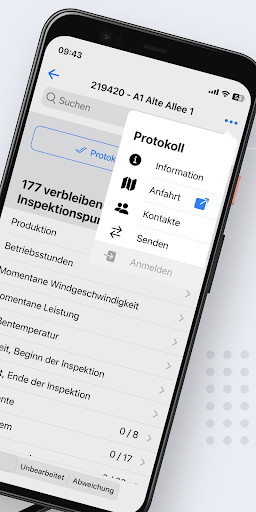 Powersystem Inspektion Screen 2