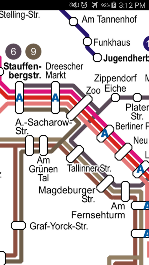 Android application Schwerin Tram & Bus Map screenshort