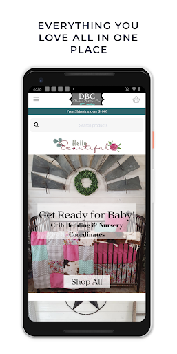Android application DBC Baby Bedding Co. screenshort