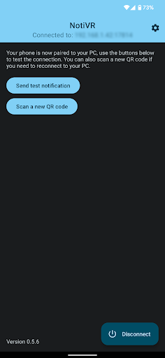 Android application NotiVR screenshort