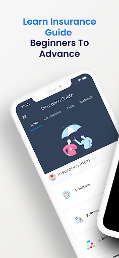 Android application Learn Insurance Tutorials 2022 screenshort