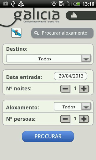 Android application TurGalicia screenshort