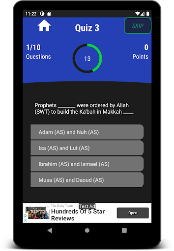ISLAM QUIZ GAME with Answers Screen 3