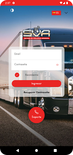 Android application SVA GPS screenshort