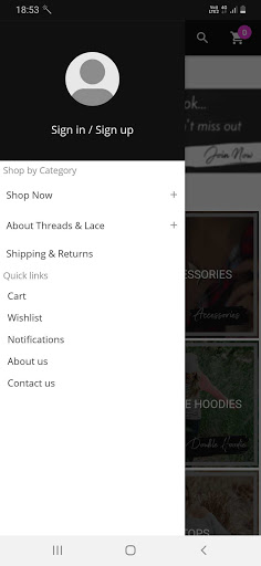 Threads and Lace Boutique Screen 2