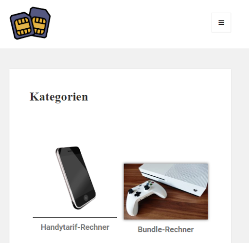 Handytarife Rechner Screen 2