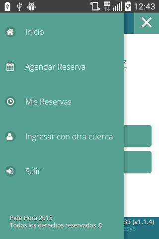Android application PideHora screenshort