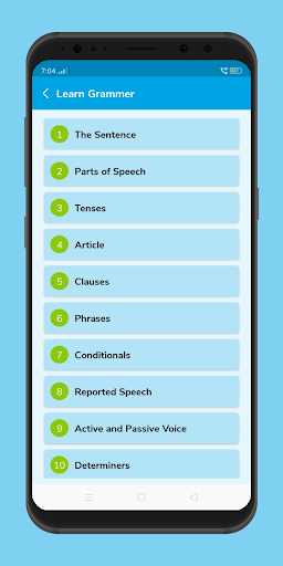 GoGrammar: English Grammar Screen 2