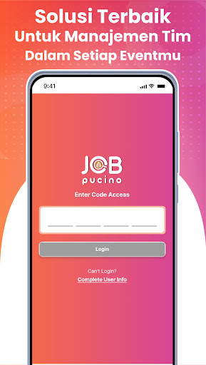 Android application Jobpucino screenshort