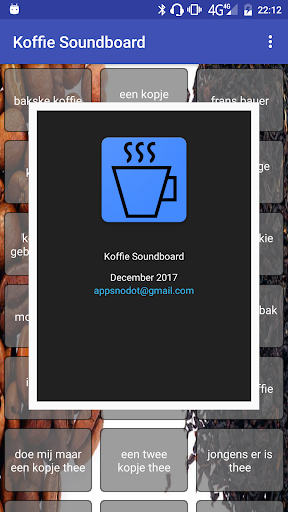 Koffie Soundboard Screen 2
