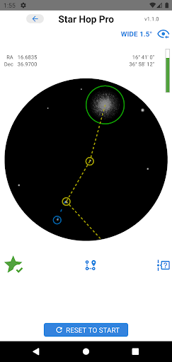 Android application Star Hop Pro screenshort